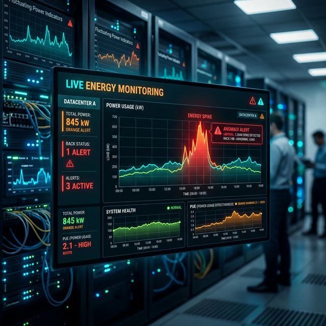 Energy monitoring dashboard with anomaly alerts